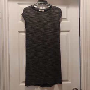 Cloth & Stone Sleeveless Gray Black Knit Dress Business Casual Comfort Size XS